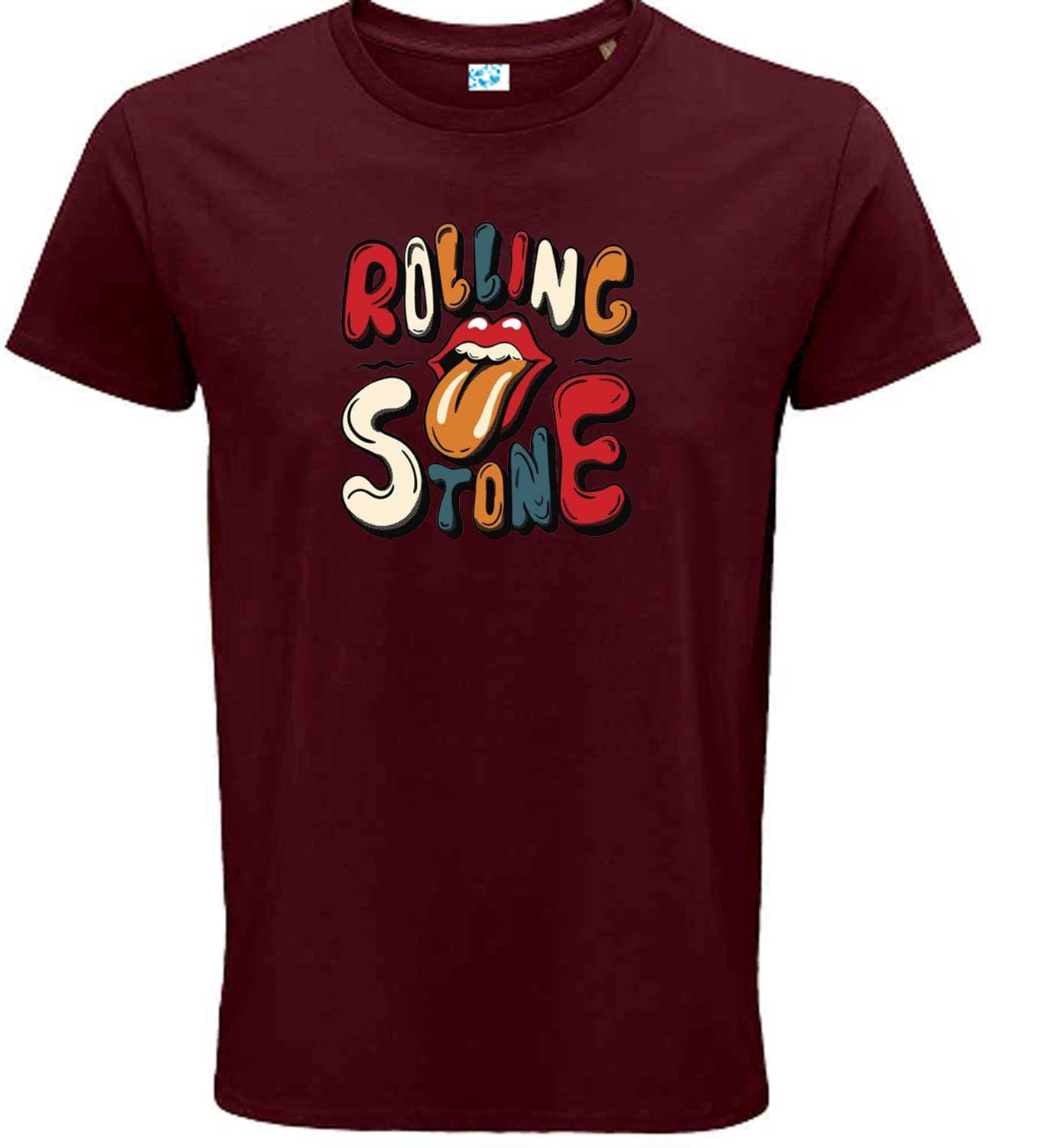 RS Vibrant Retro Multicolour Print, Classic Rock Style T shirt