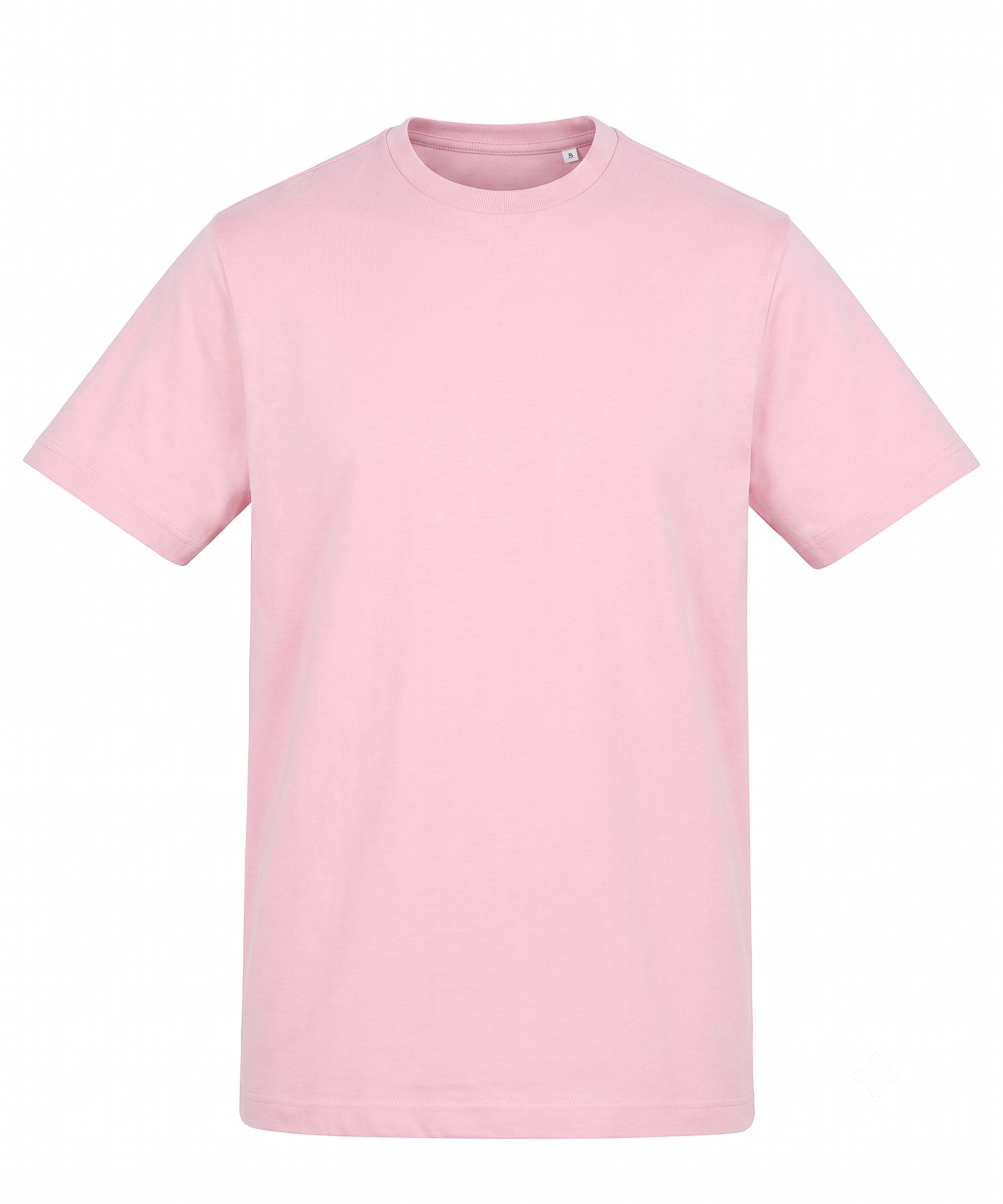 Plain pink t-shirt on a white background