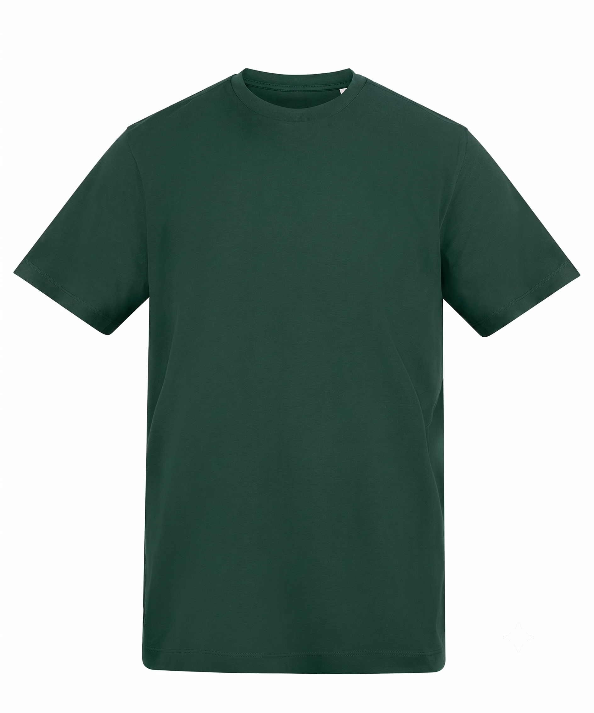 Green t-shirt on a white background