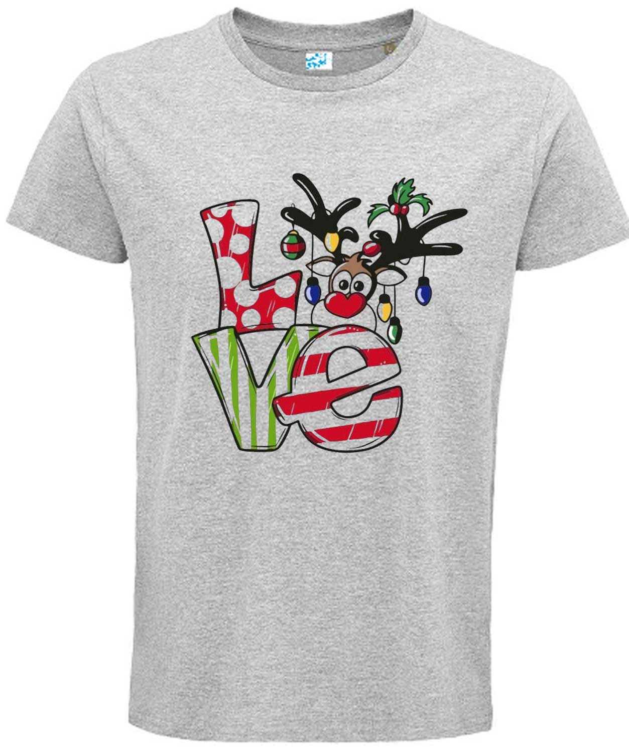 Christmas Themed Love Graphic T Shirt