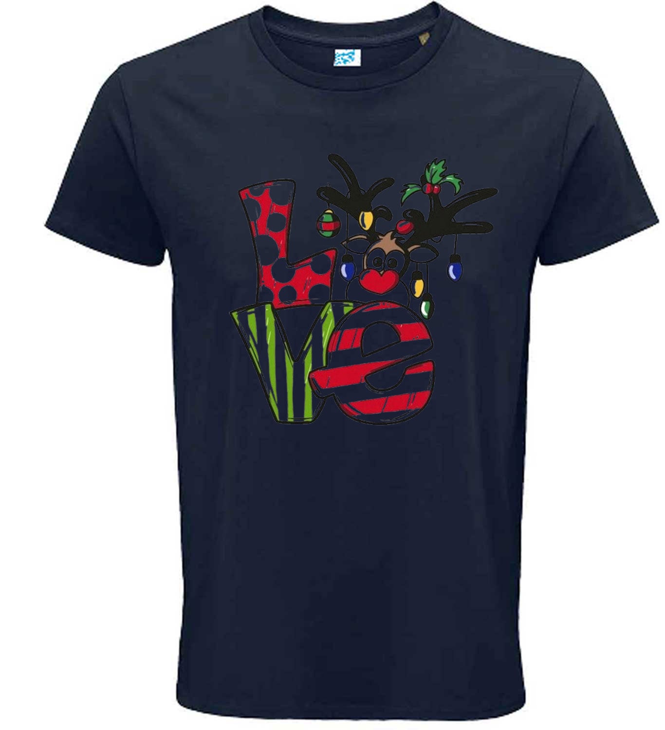 Christmas Themed Love Graphic T Shirt