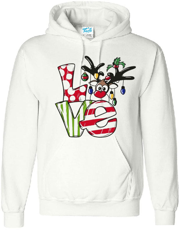 Christmas Themed Love Graphic Hoodies