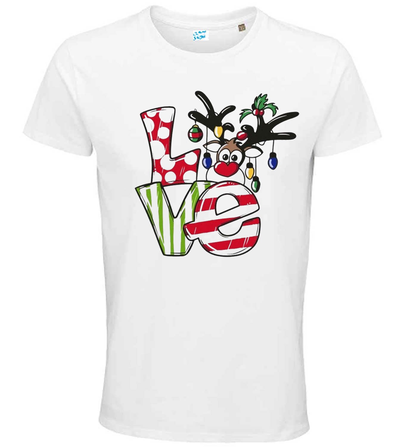 Christmas Themed Love Graphic T Shirt