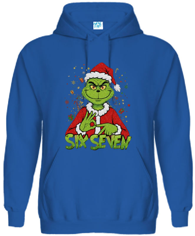Funny Grinch Christmas Hoodies | Six Seven Santa Xmas Tee | Unisex Holiday Top