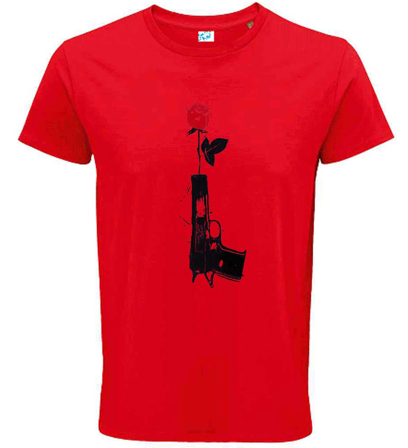 Rose & Shadow Silhouette Graphic T-Shirt – Artistic Symbolism Regular Fit Tee