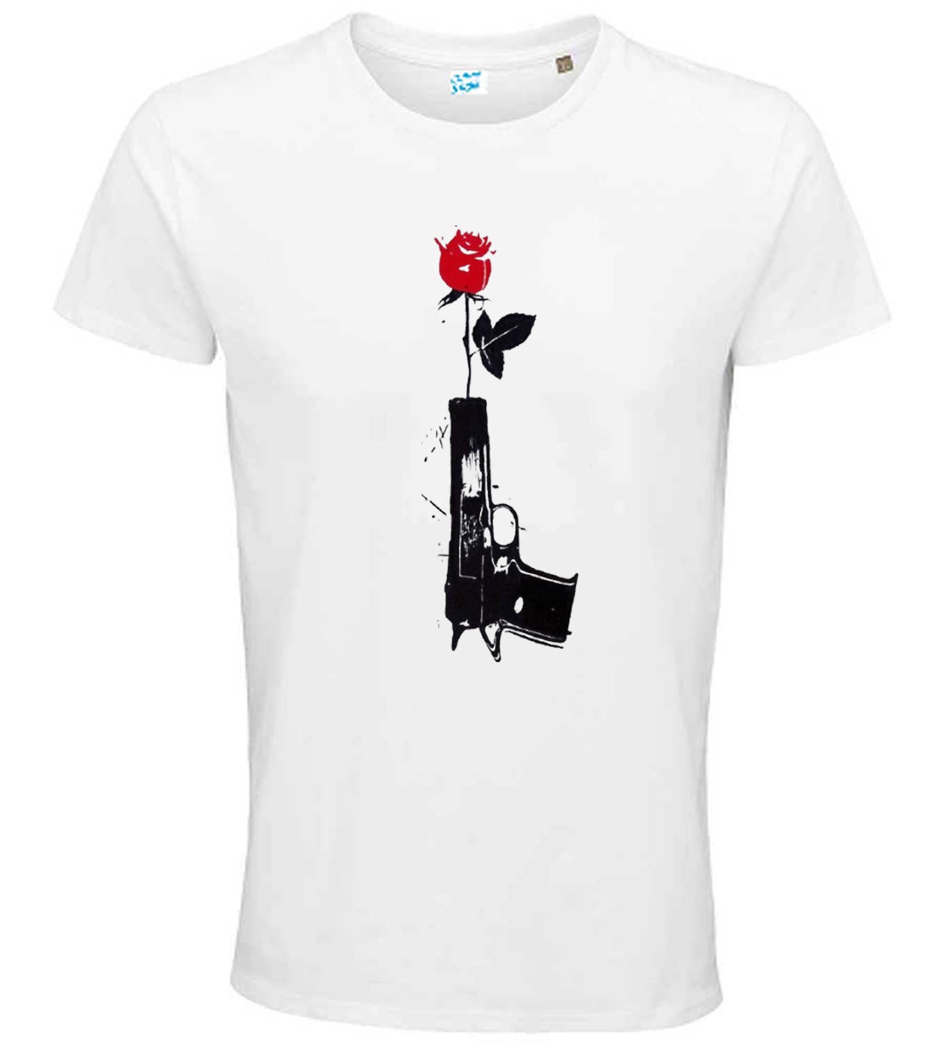 Rose & Shadow Silhouette Graphic T-Shirt – Artistic Symbolism Regular Fit Tee