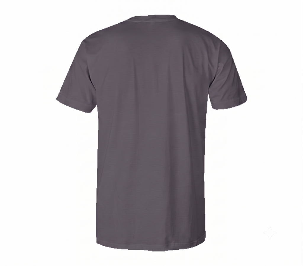 Adult Solid Charcoal  T-Shirt
