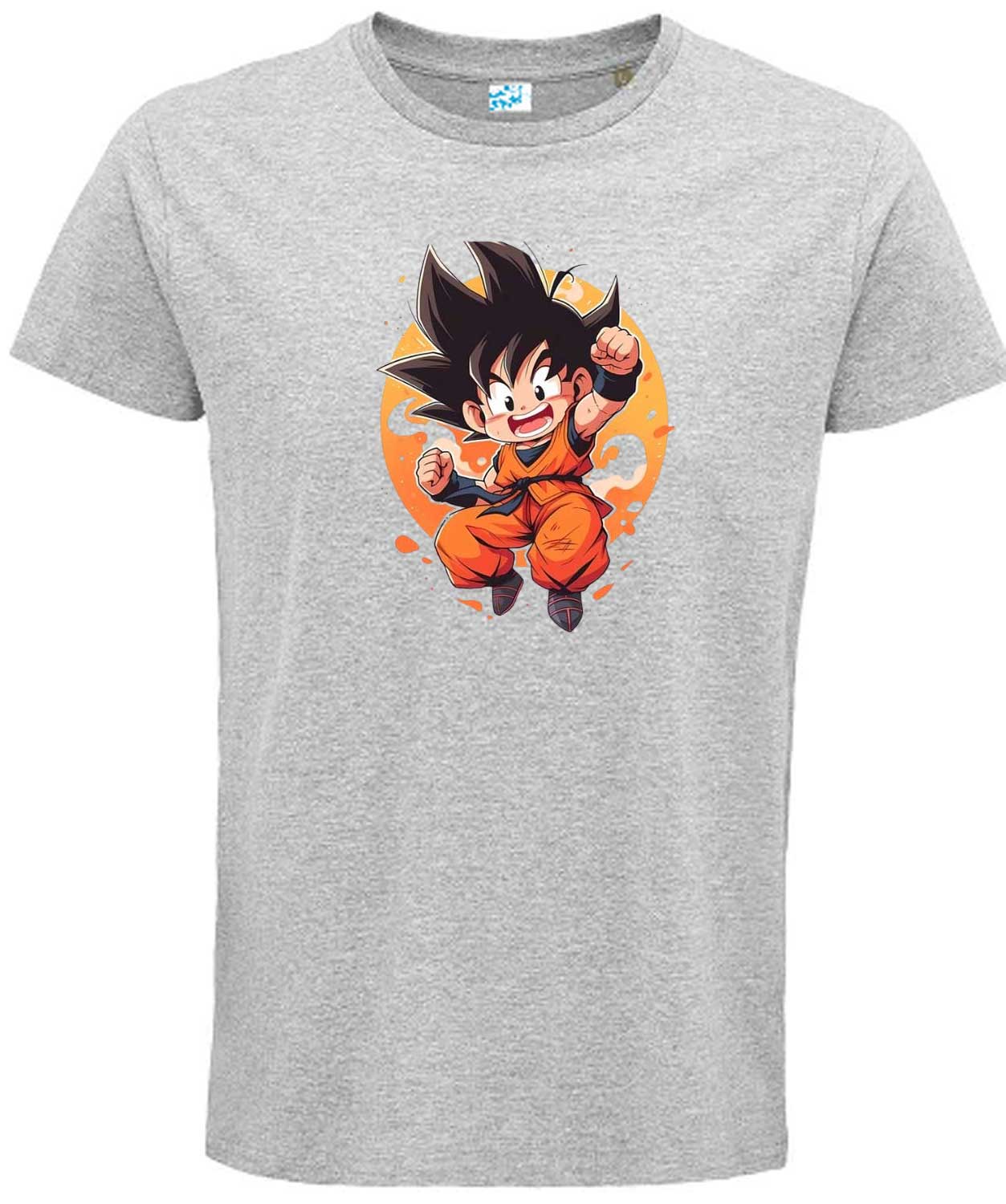 Kid Goku Jumping Graphic T-Shirt Design 3