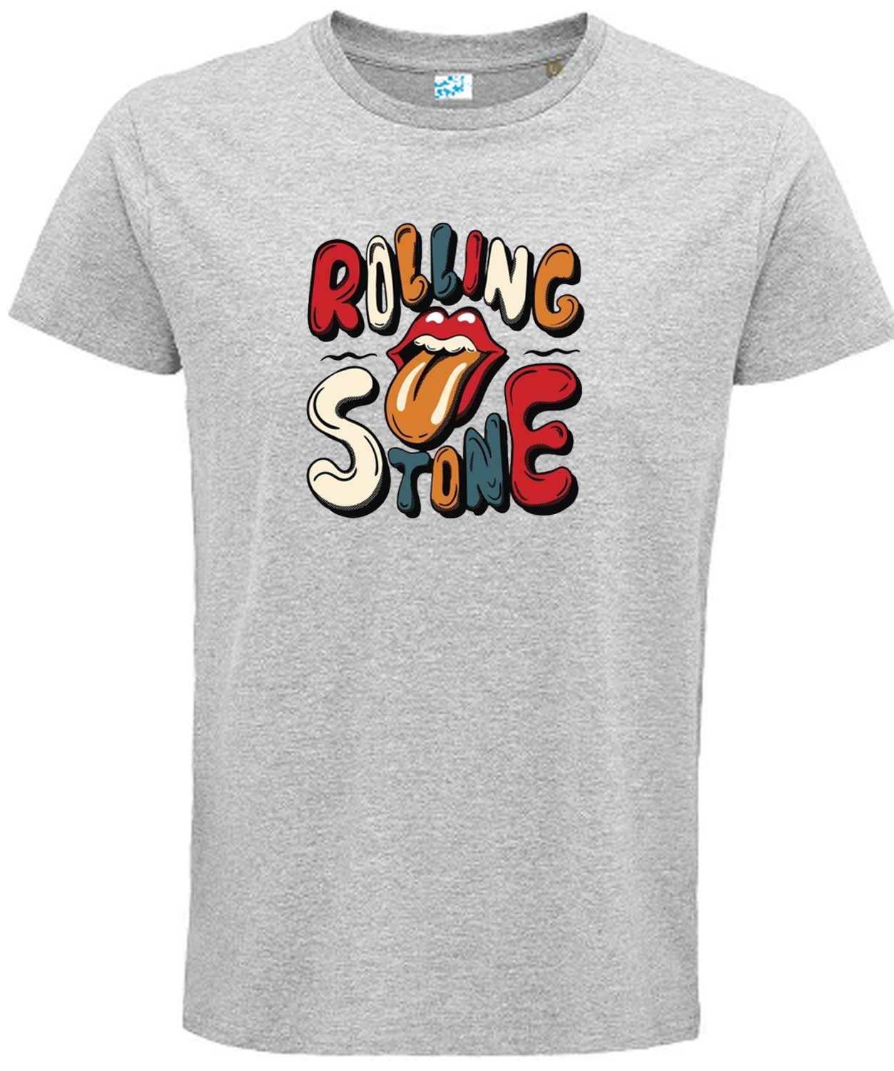RS Vibrant Retro Multicolour Print, Classic Rock Style T shirt