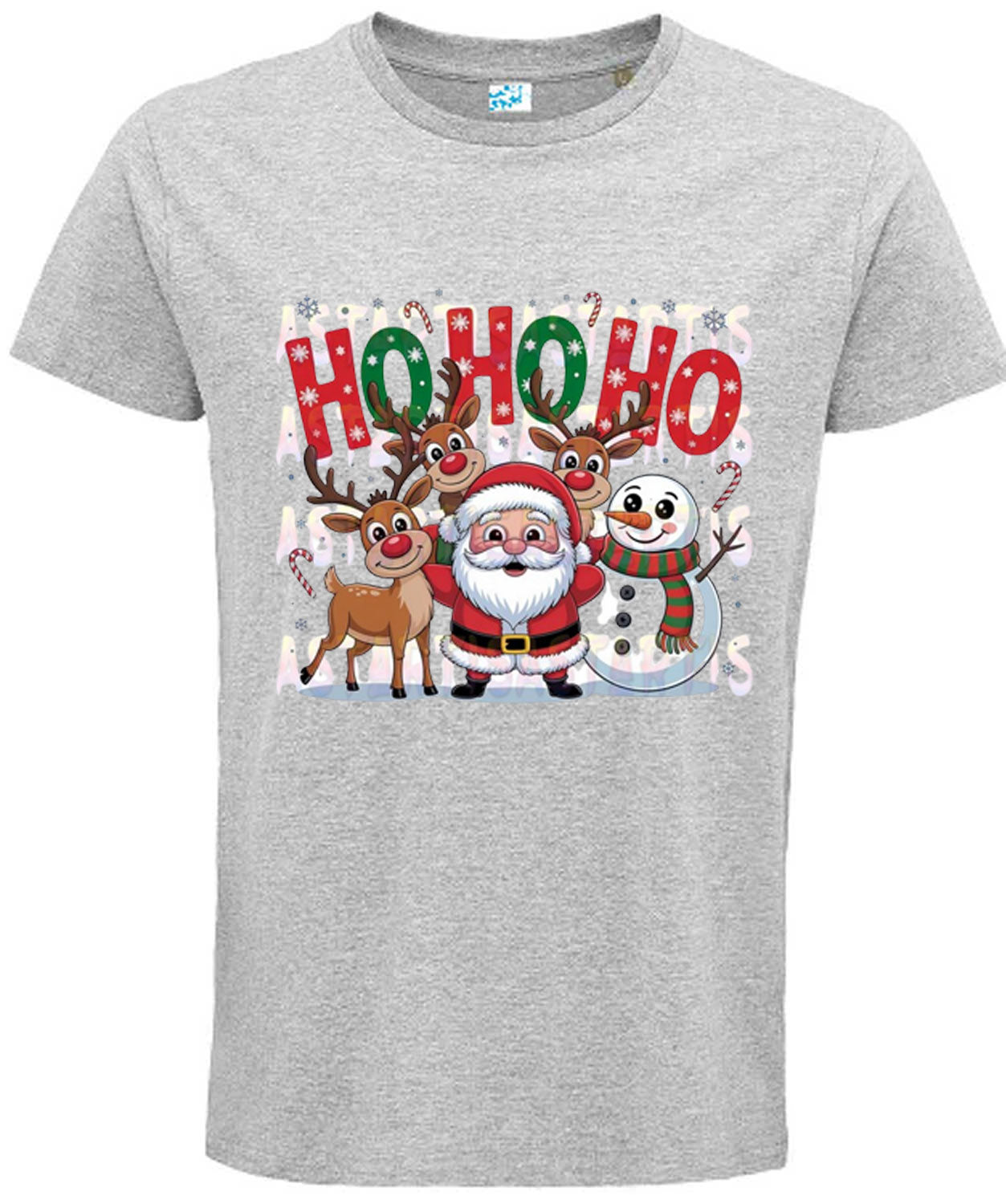 Ho Ho Christmas Graphic Print T Shirt
