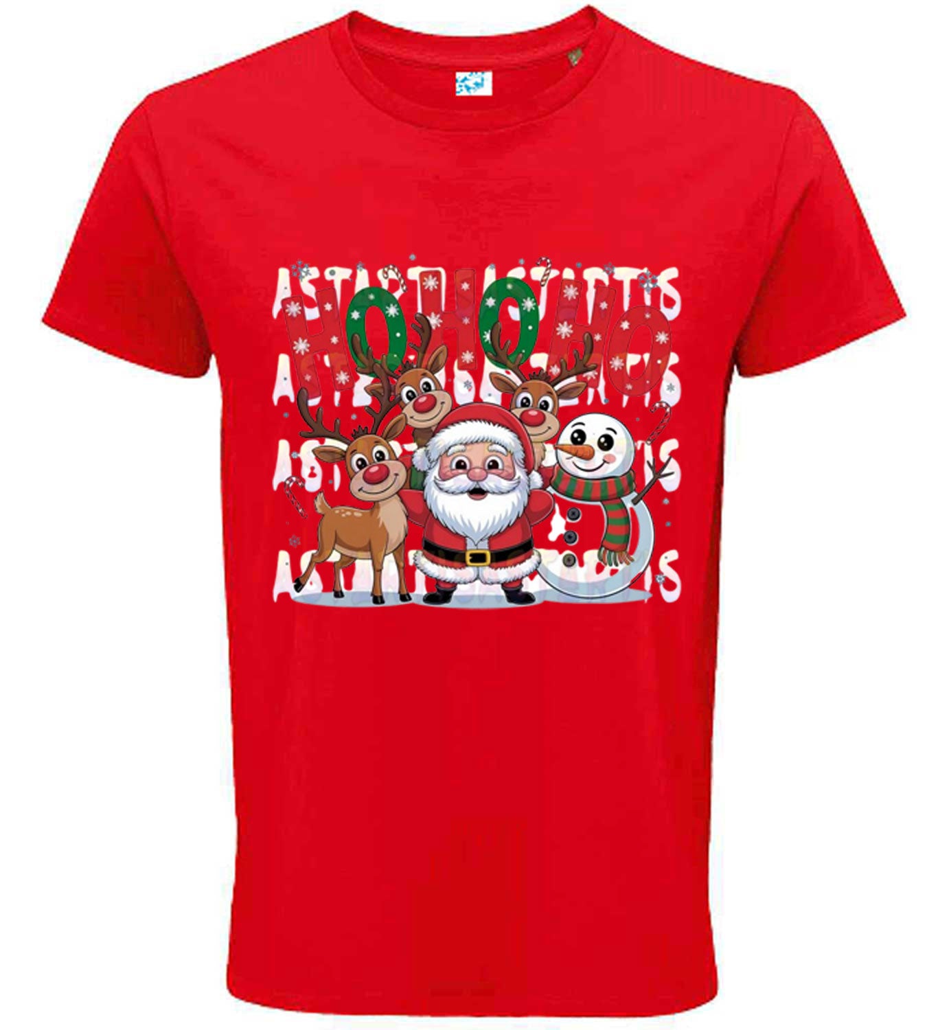 Ho Ho Christmas Graphic Print T Shirt