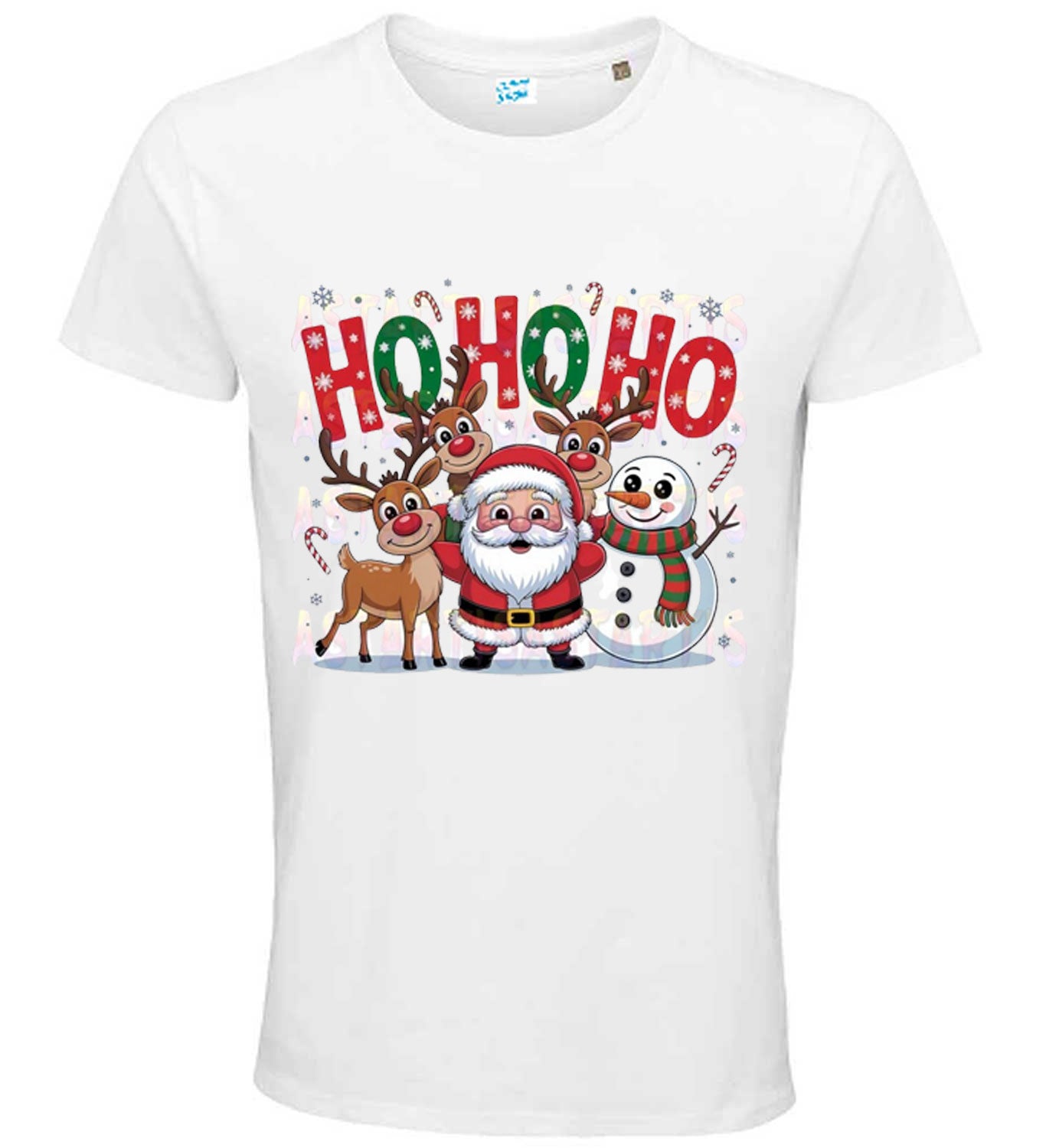 Ho Ho Christmas Graphic Print T Shirt