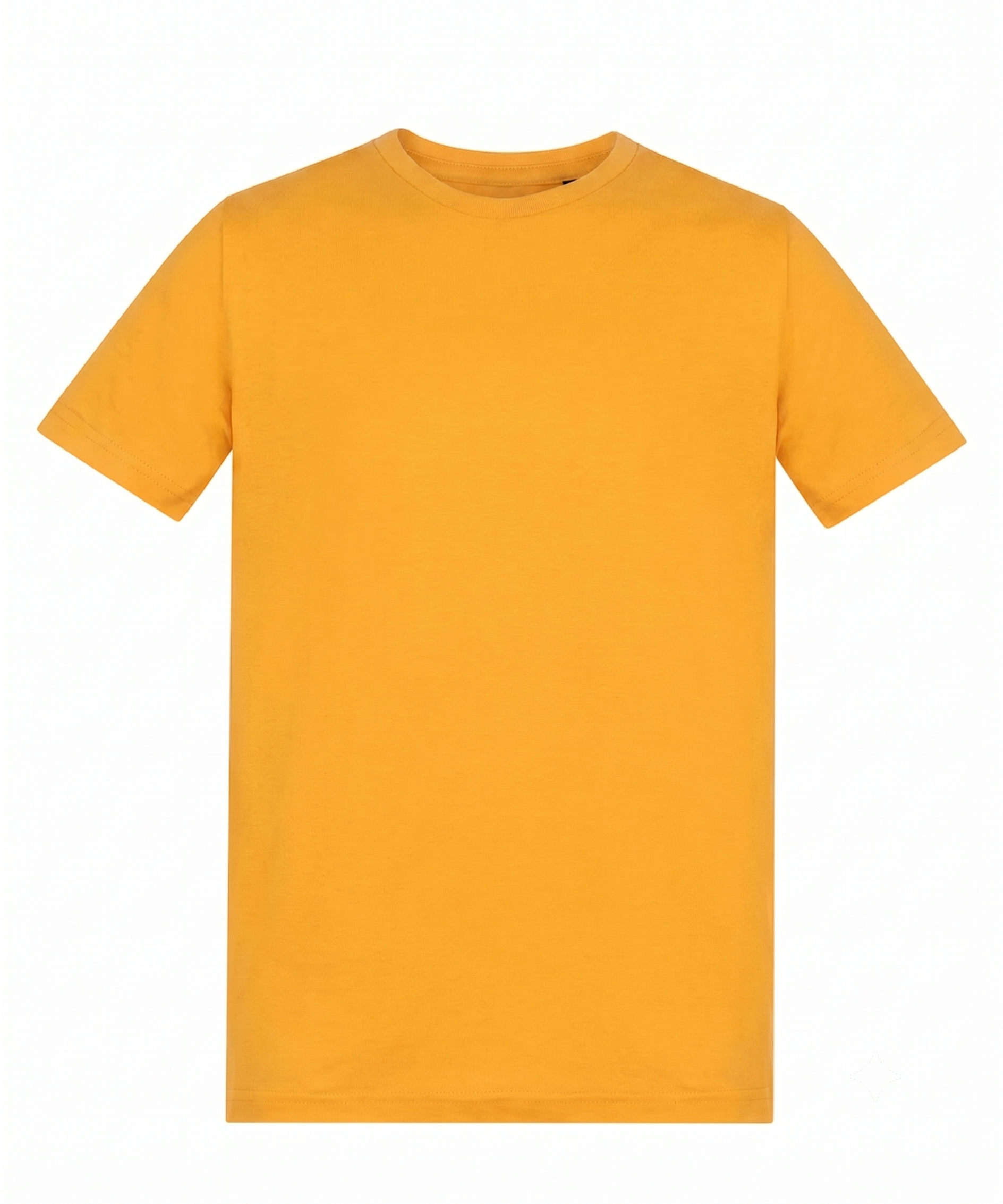 Yellow t-shirt on a white background