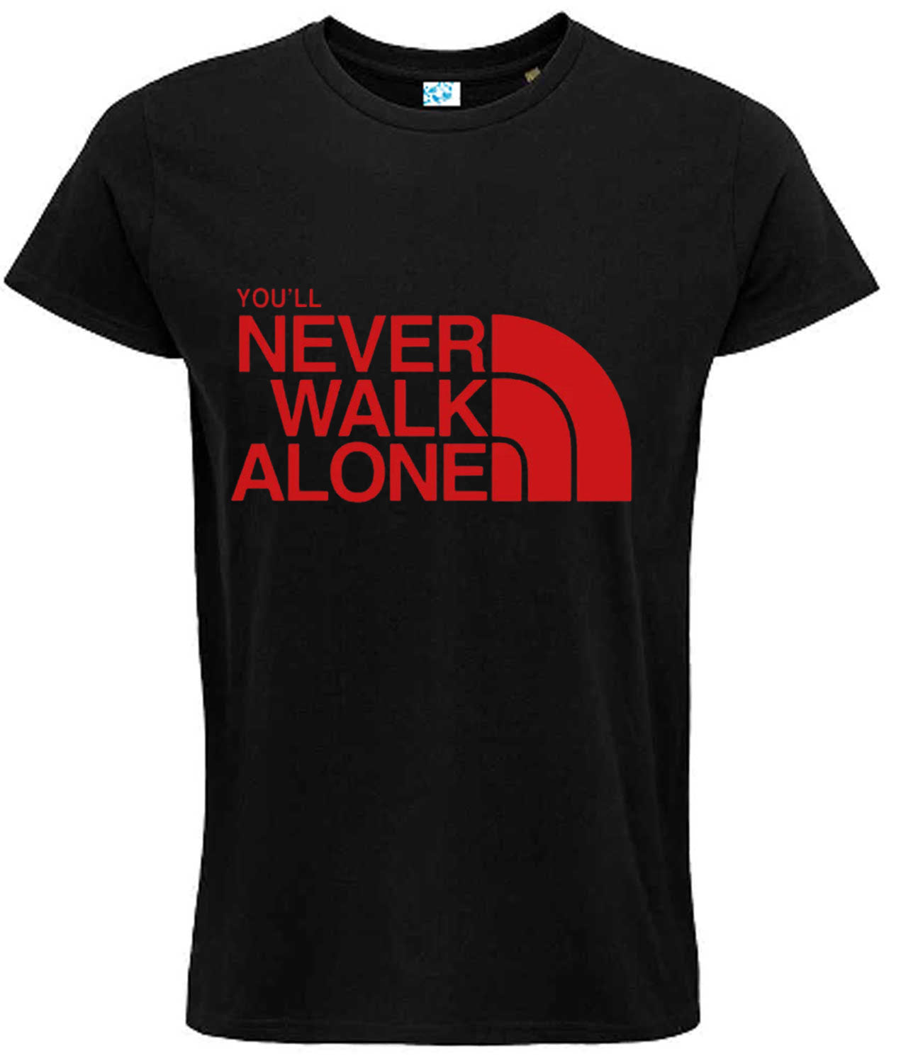 You’ll Never Walk Alone Inspirational Graphic T-Shirt – Bold Statement Regular Fit Tee