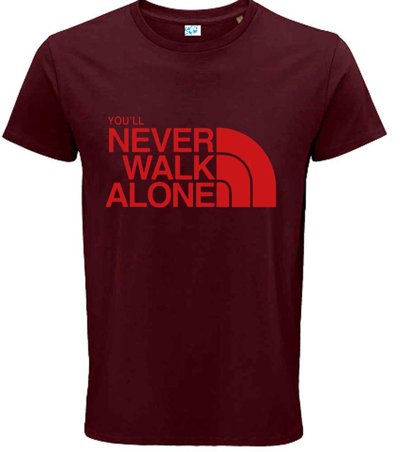 You’ll Never Walk Alone Inspirational Graphic T-Shirt – Bold Statement Regular Fit Tee
