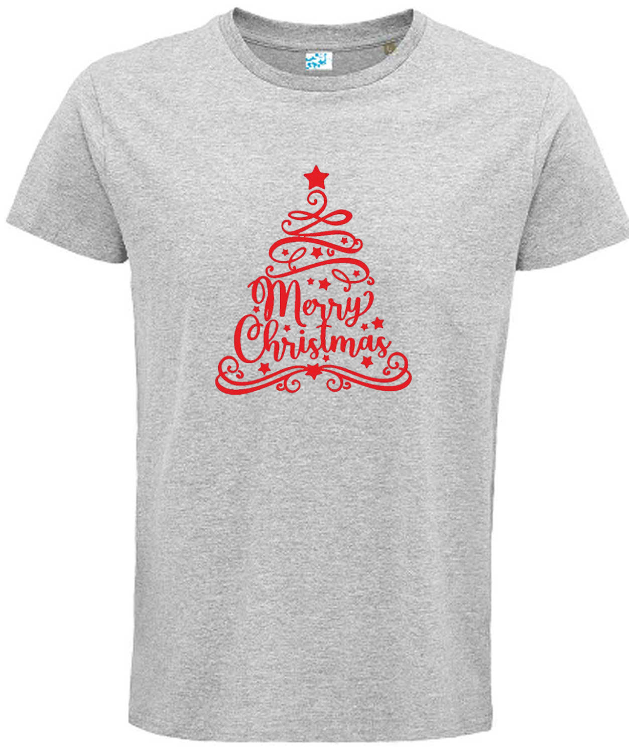 Christmas Graphic Tee – Merry Christmas Tree Design