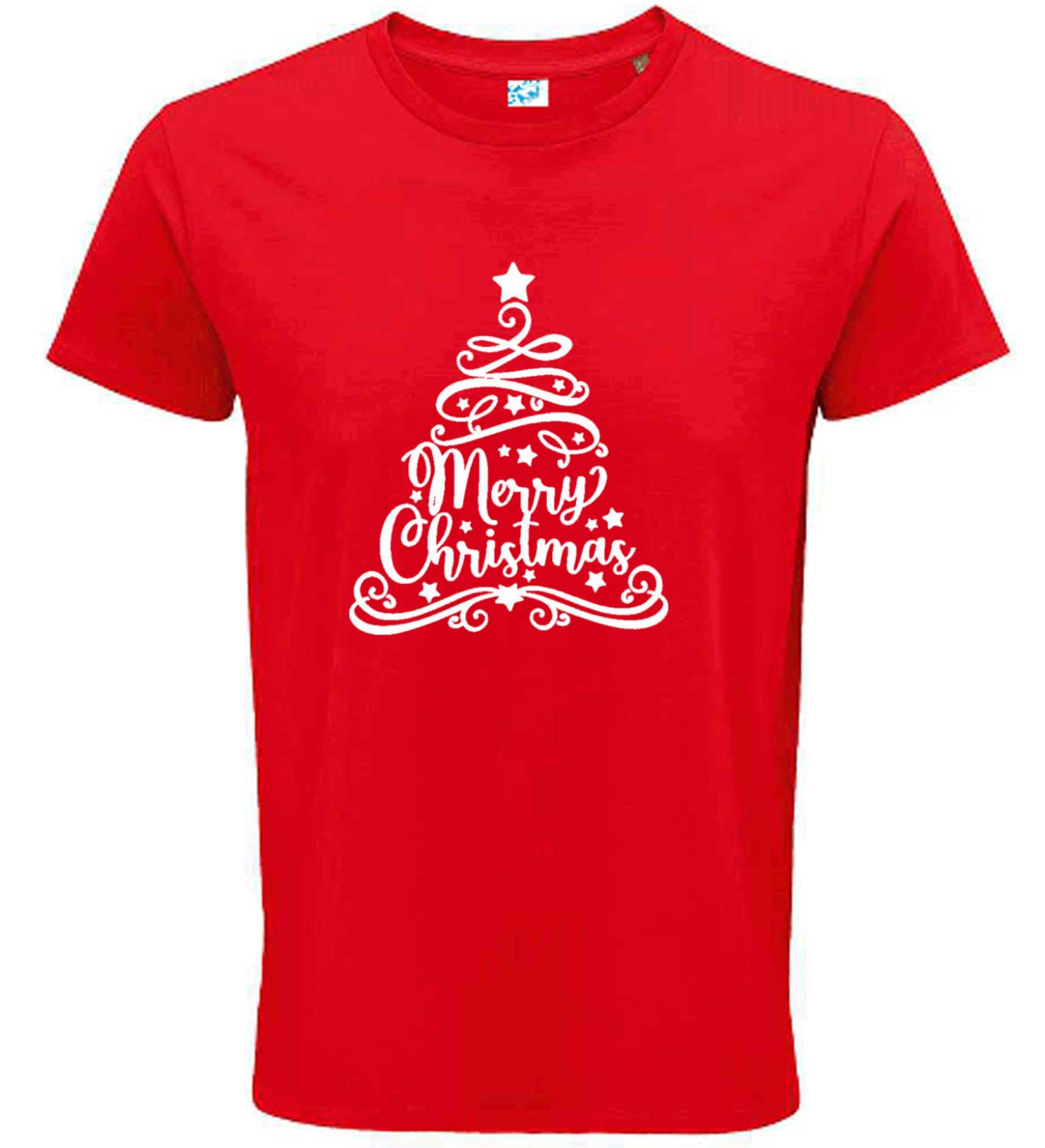 Christmas Graphic Tee – Merry Christmas Tree Design