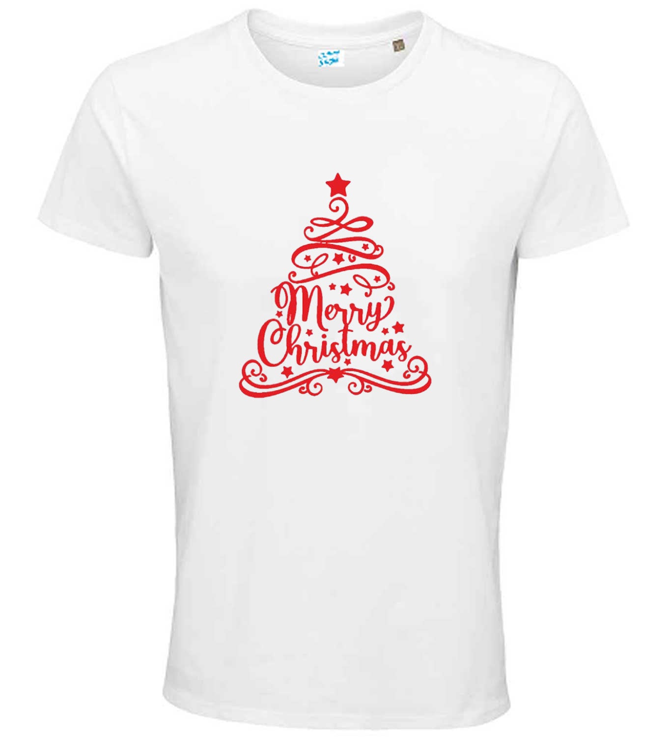 Christmas Graphic Tee – Merry Christmas Tree Design