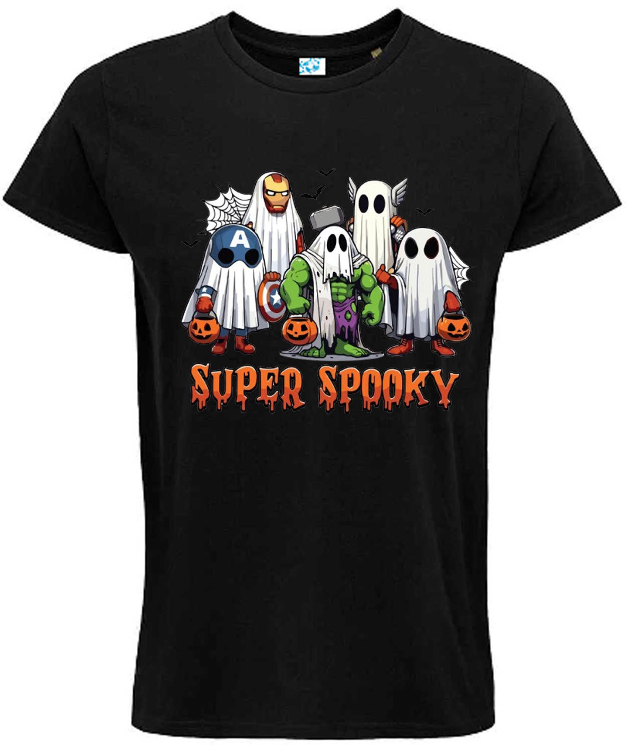 Super Spooky Halloween T-Shirt, Superhero Ghost Design