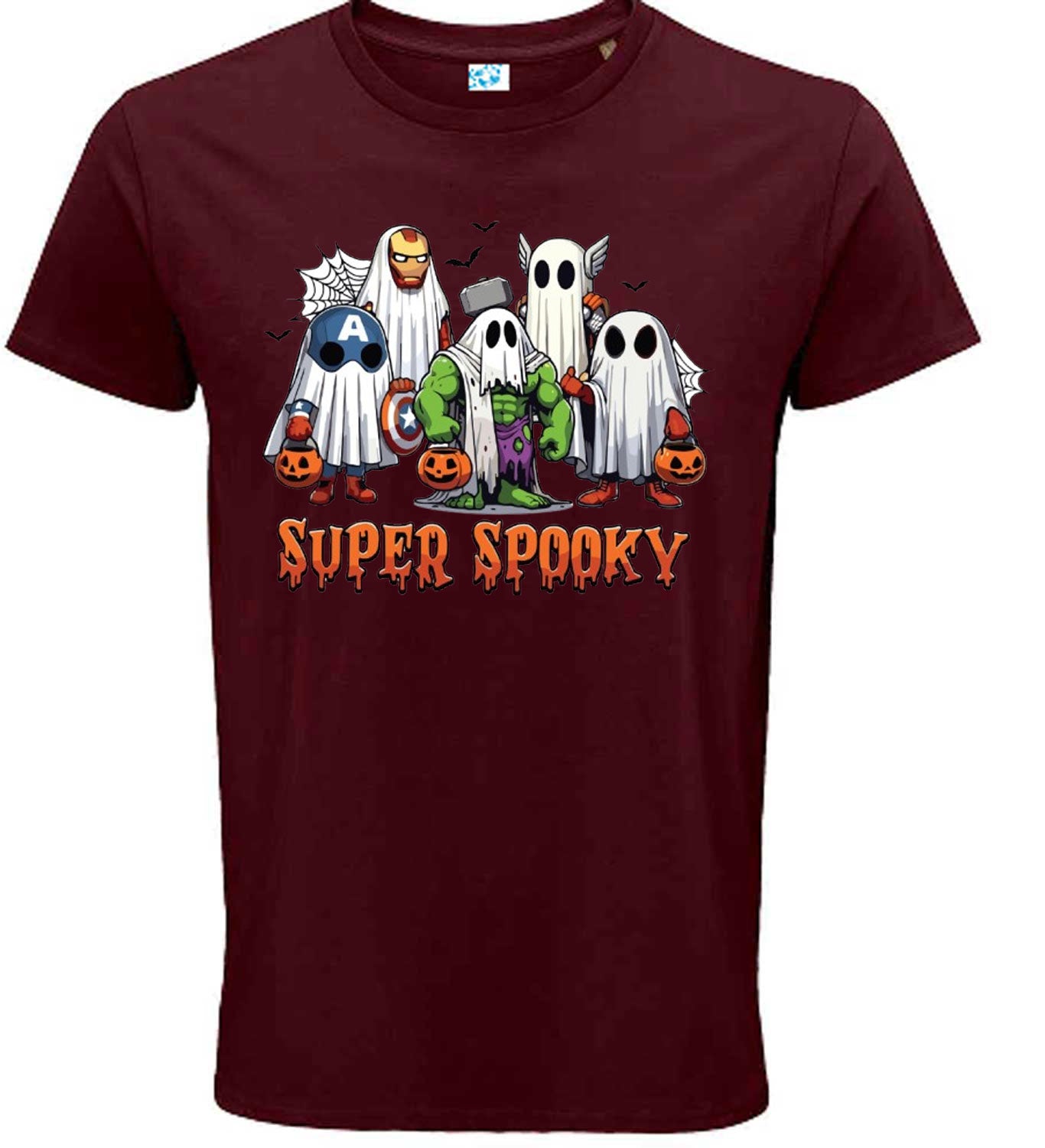 Super Spooky Halloween T-Shirt, Superhero Ghost Design