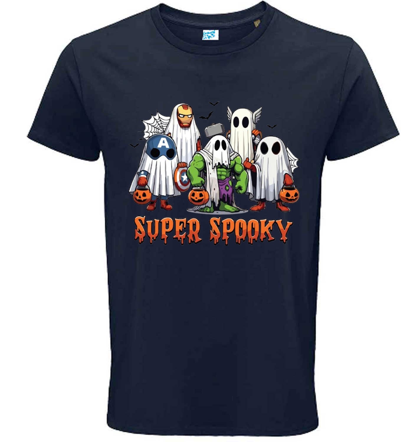 Super Spooky Halloween T-Shirt, Superhero Ghost Design