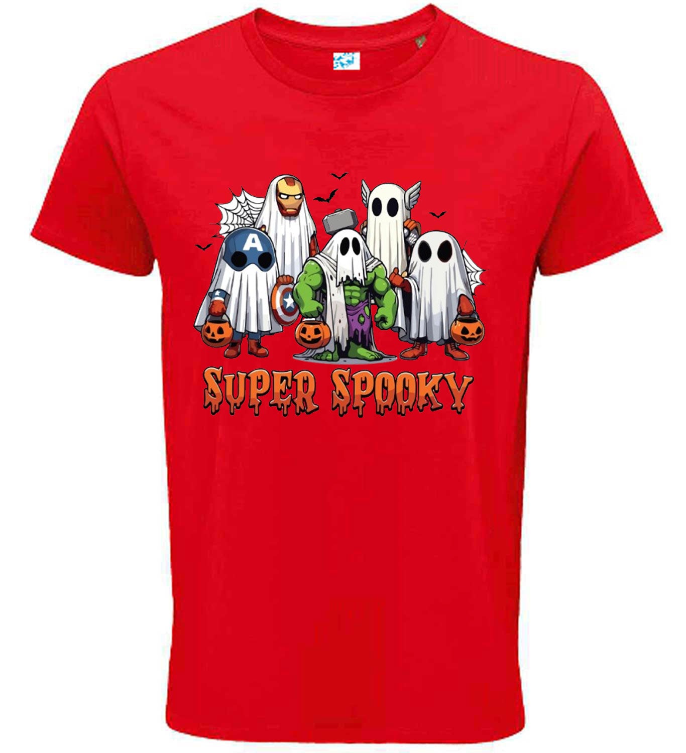 Super Spooky Halloween T-Shirt, Superhero Ghost Design
