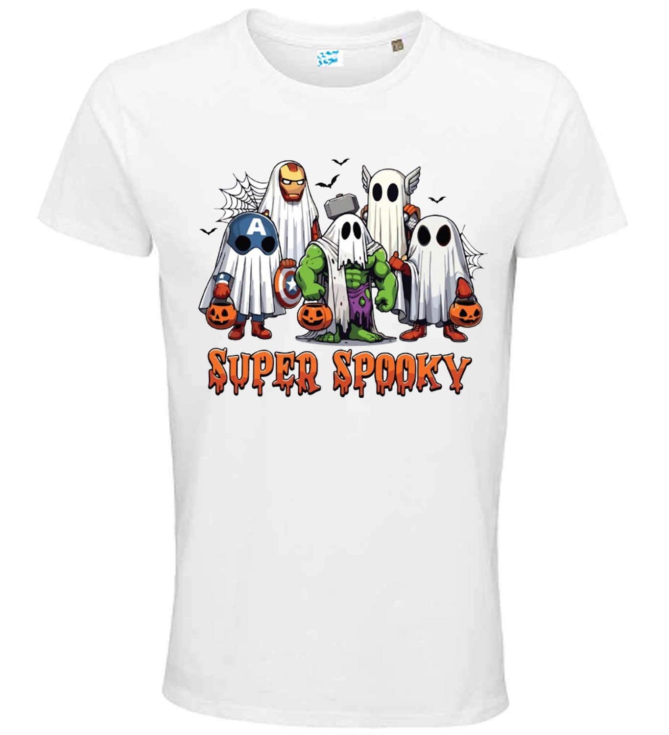 Super Spooky Halloween T-Shirt, Superhero Ghost Design