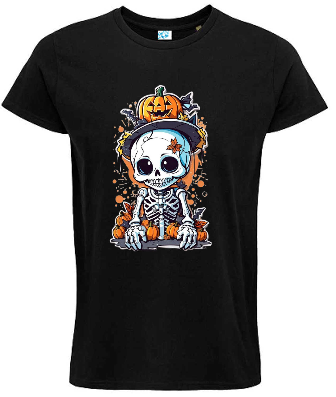 Halloween Skeleton T-Shirt, Cotton Unisex Design