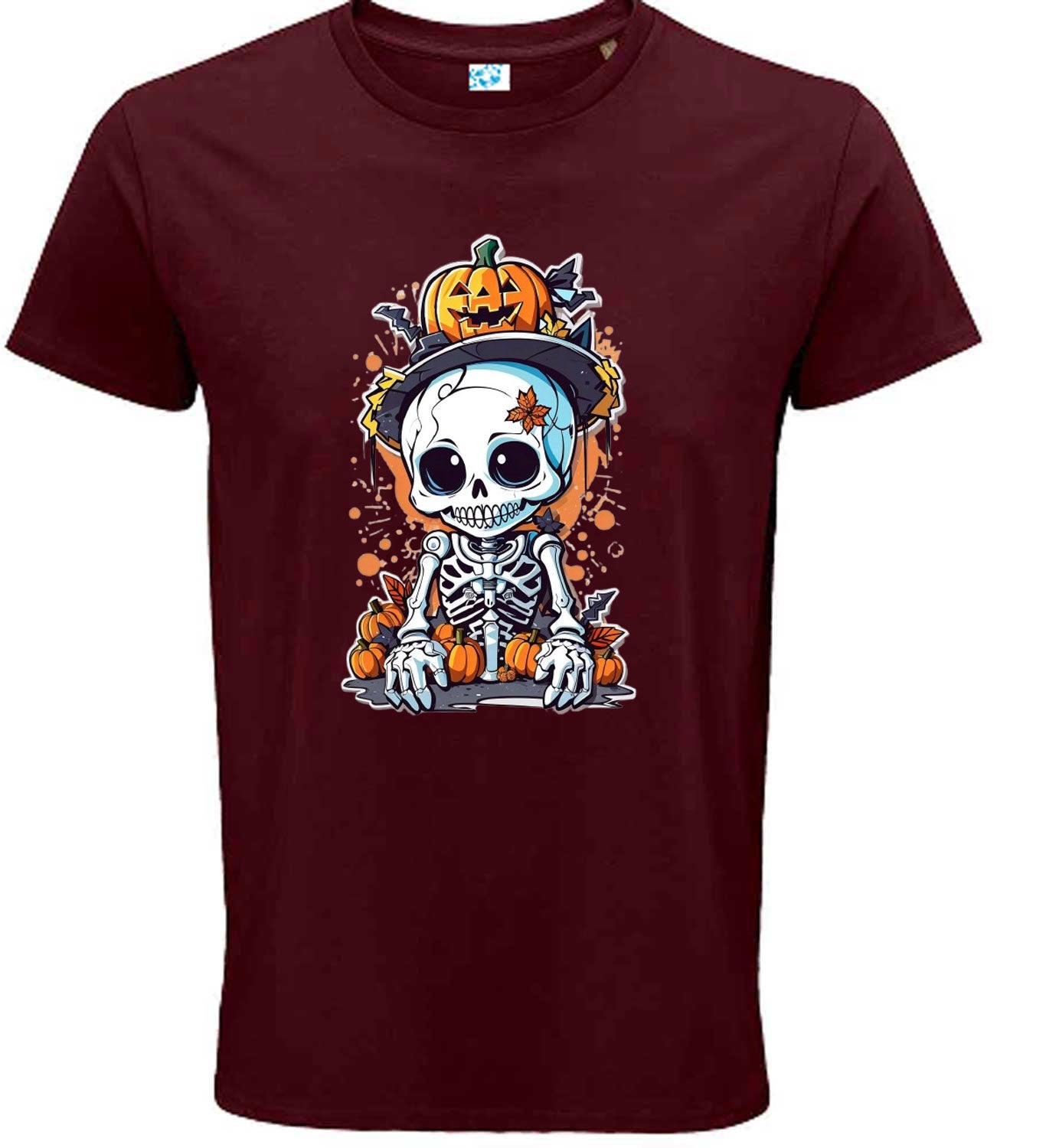 Halloween Skeleton T-Shirt, Cotton Unisex Design
