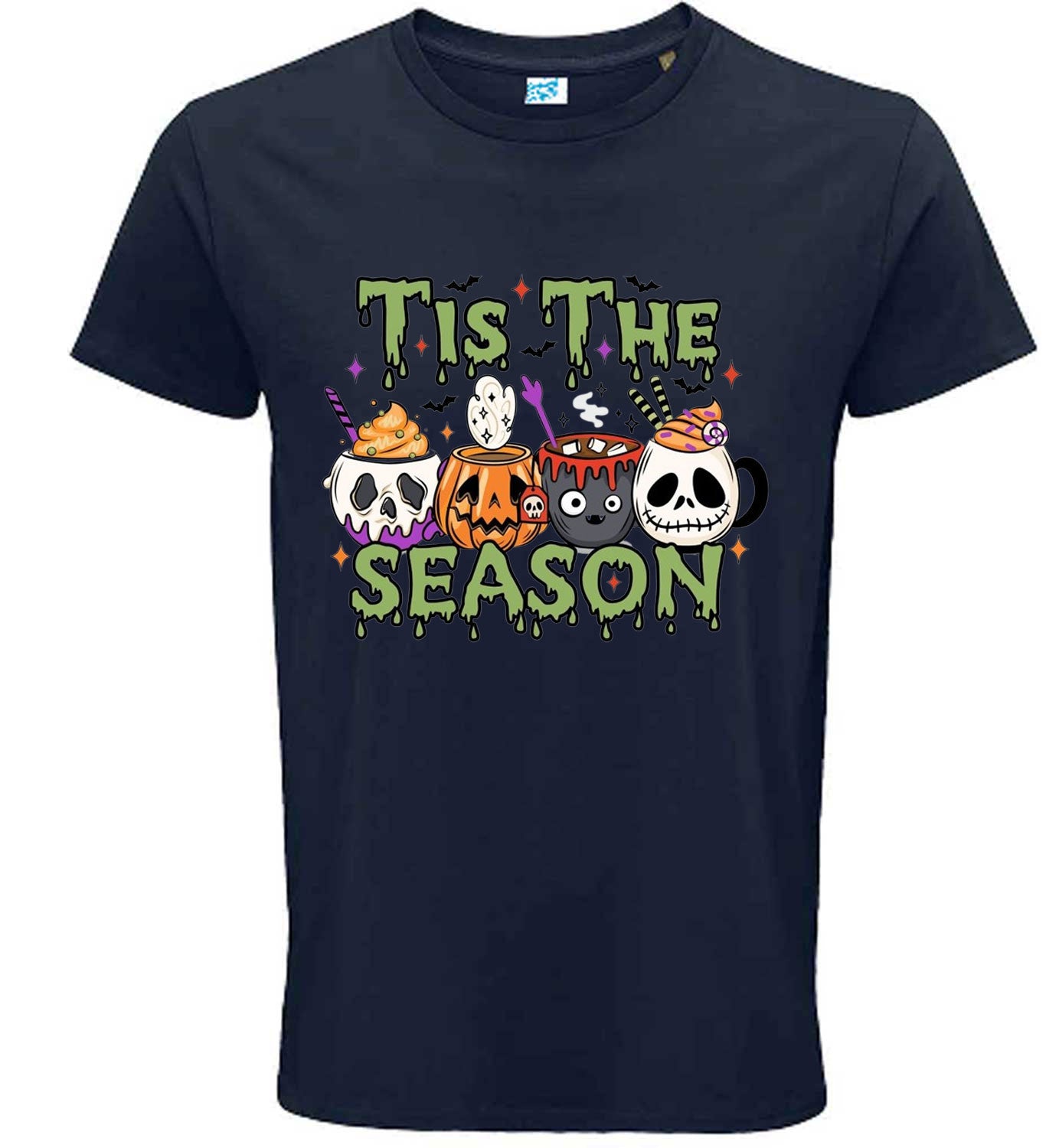 Tis The Season Halloween T-Shirt, Unisex Cotton Graphic Tee