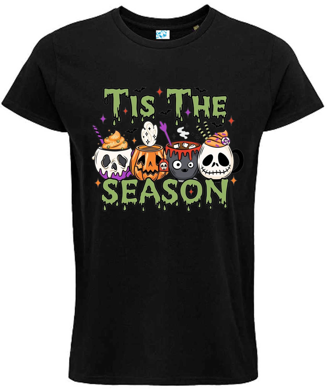Tis The Season Halloween T-Shirt, Unisex Cotton Graphic Tee