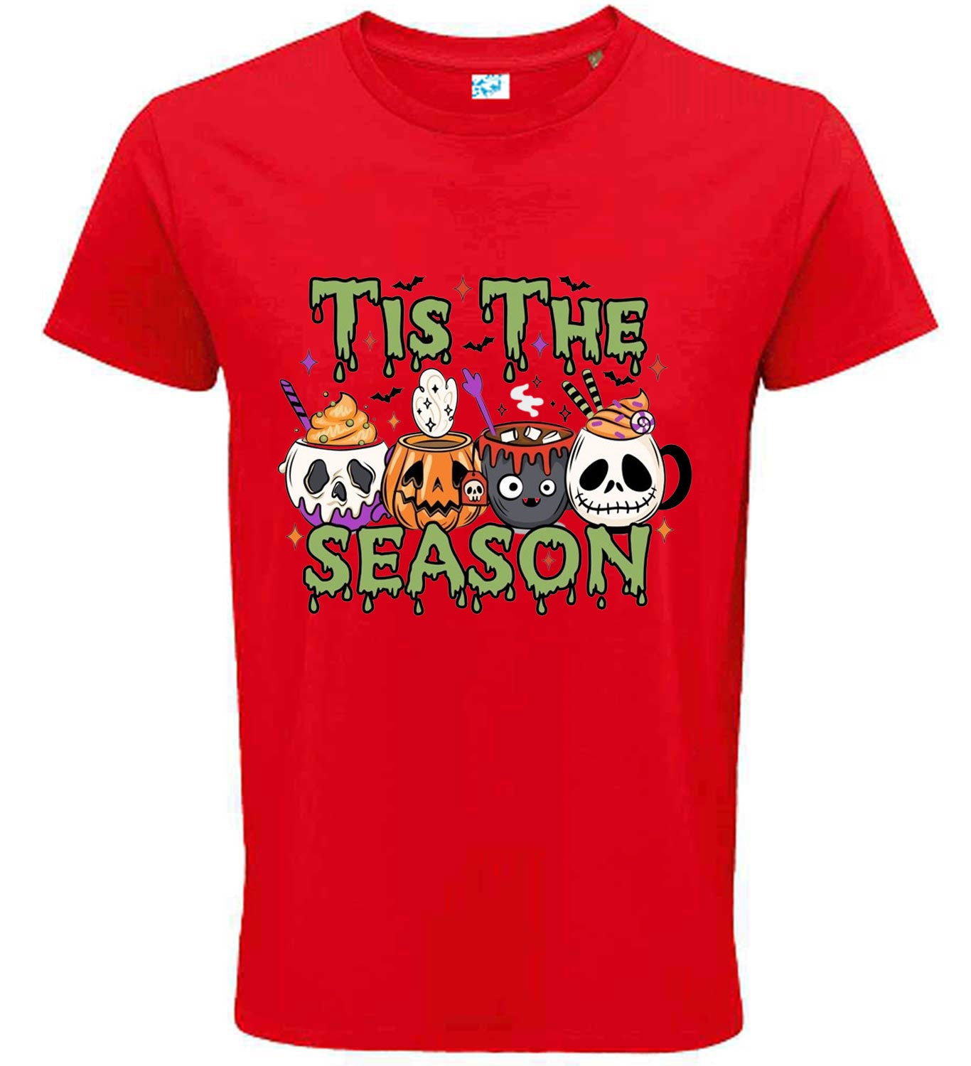 Tis The Season Halloween T-Shirt, Unisex Cotton Graphic Tee