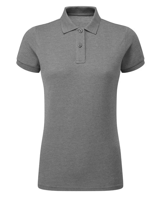 Heather women's performance polo shirt