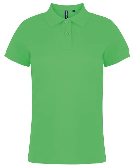 Lime women's performance polo shirt