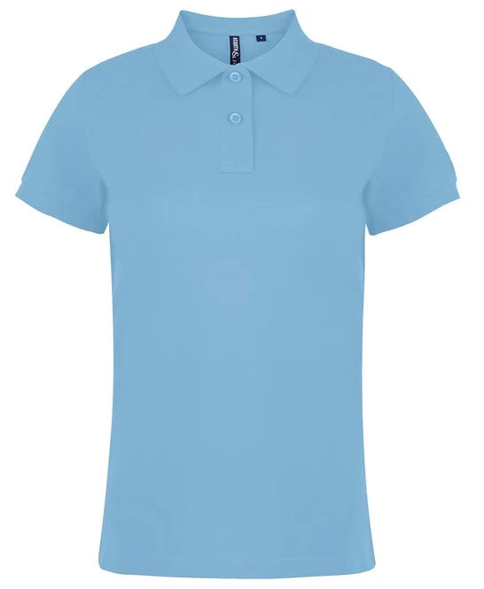 Sky Blue women's performance polo shirt