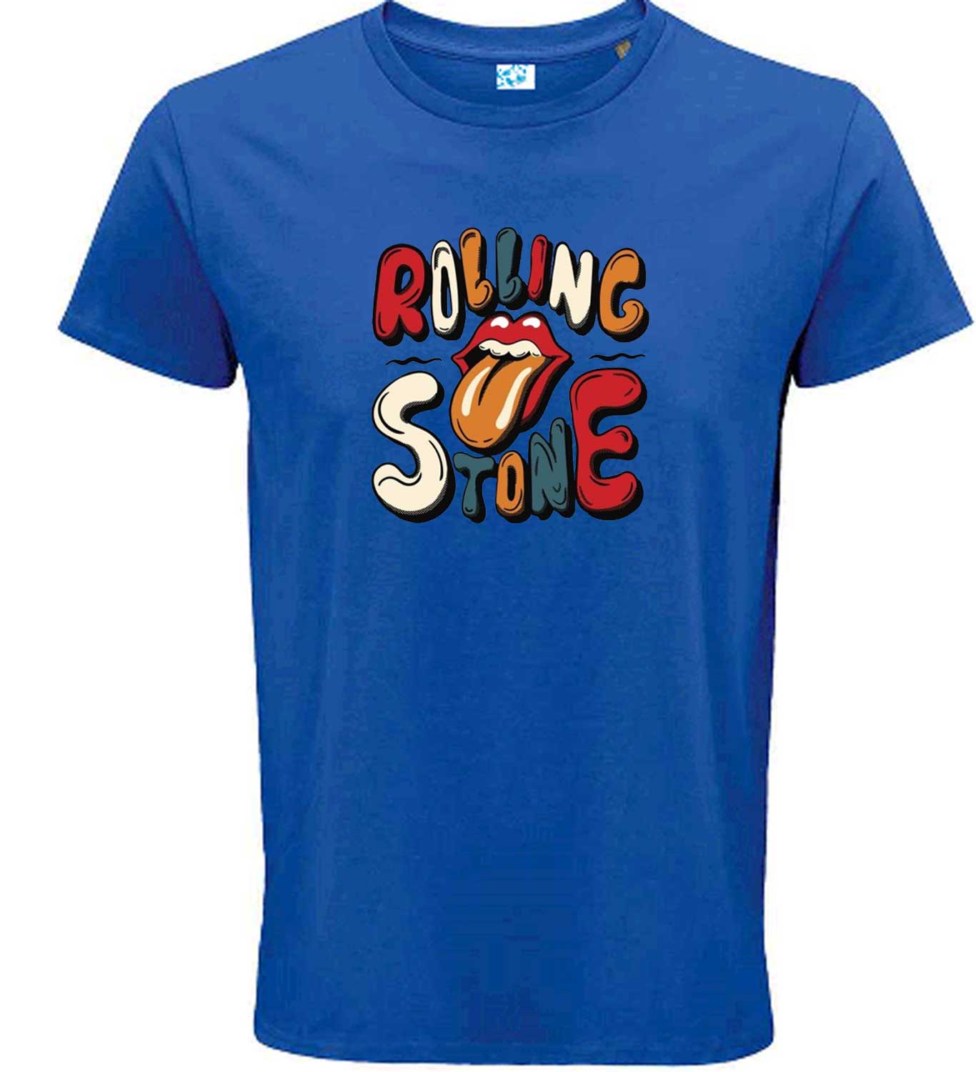 RS Vibrant Retro Multicolour Print, Classic Rock Style T shirt