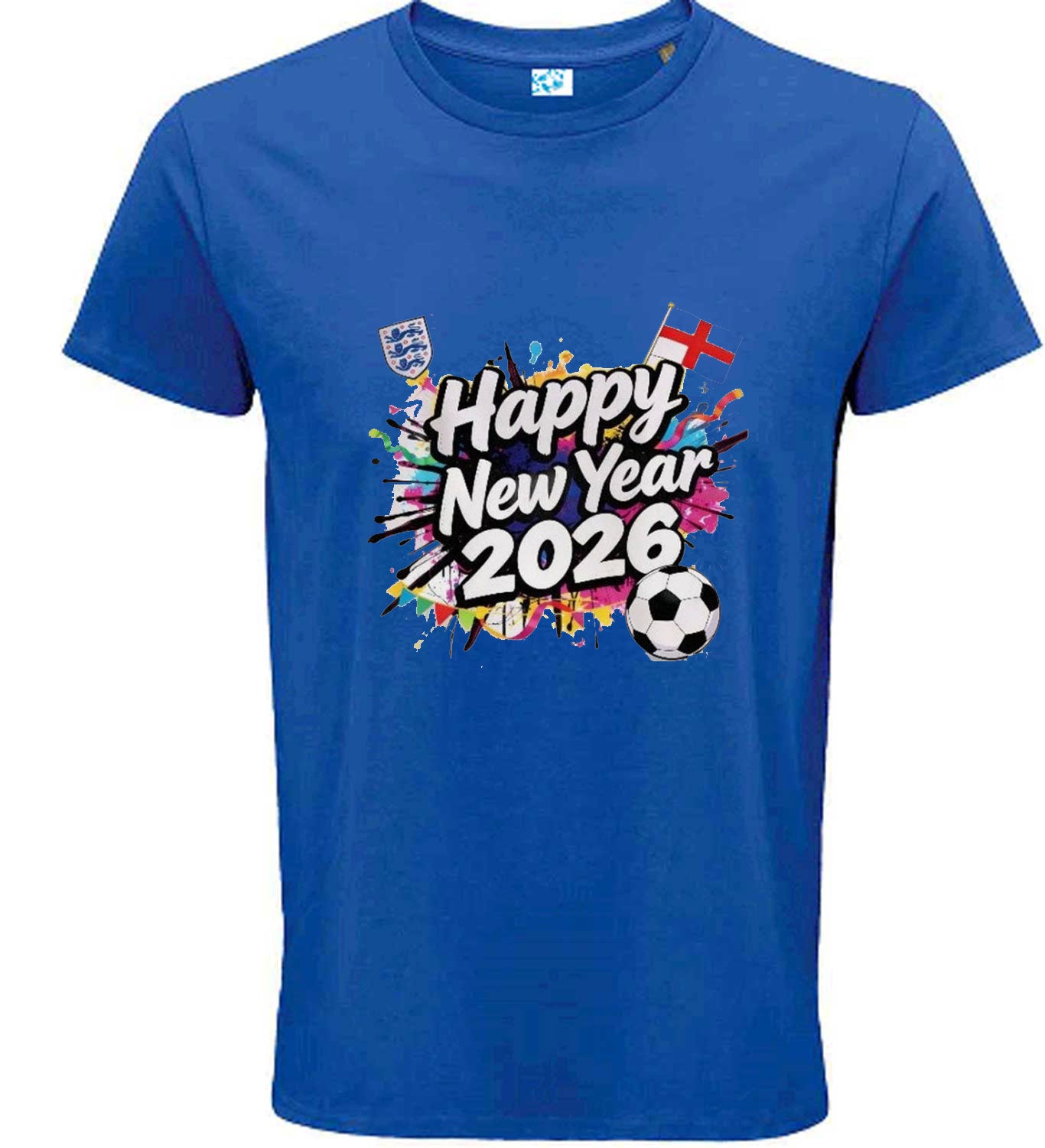 Happy New Year 2026 England Football Celebration Graphic T-Shirt
