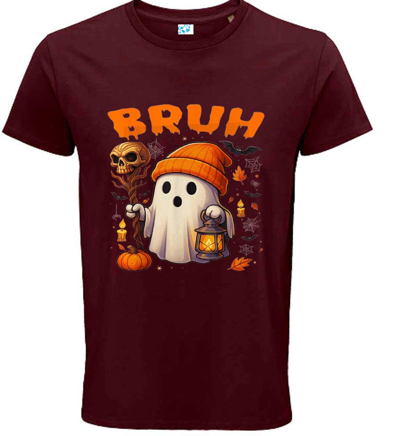 Halloween Funny T-Shirt Boo Bruh Graphic Print