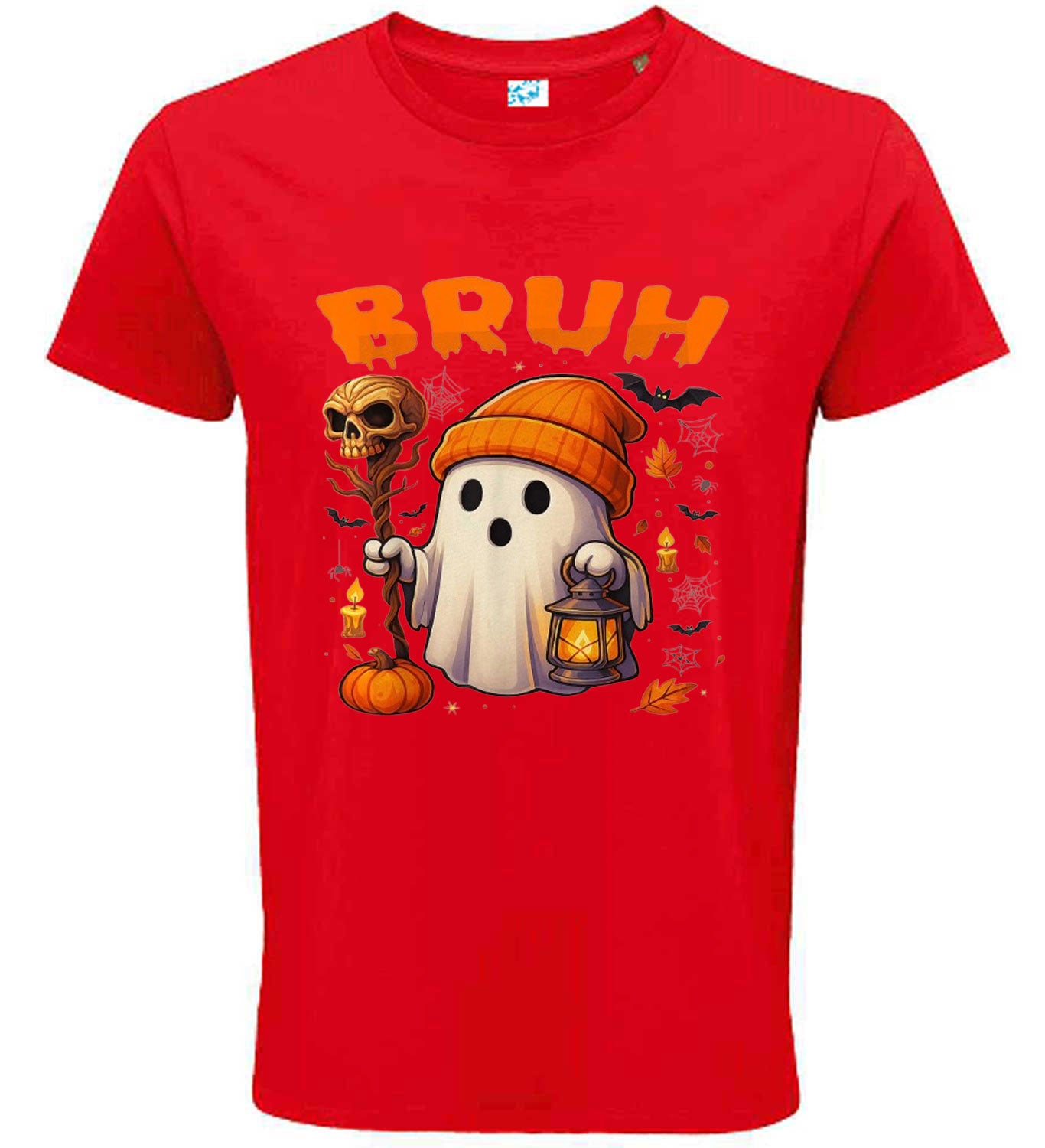 Halloween Funny T-Shirt Boo Bruh Graphic Print