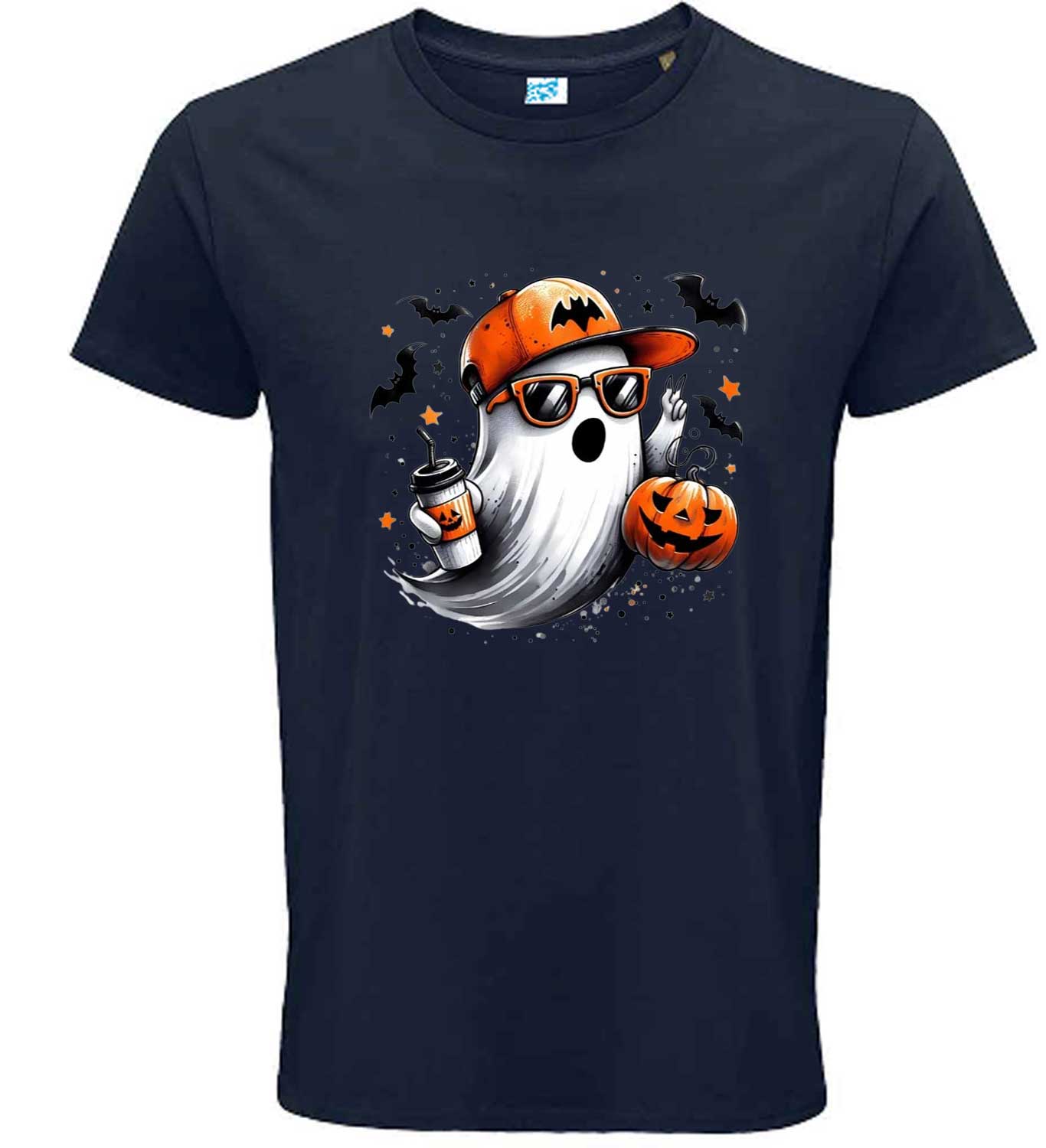 Halloween Ghost T-Shirt Cool Sunglasses Design