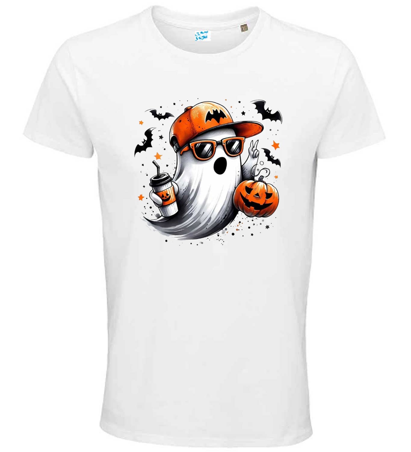 Halloween Ghost T-Shirt Cool Sunglasses Design