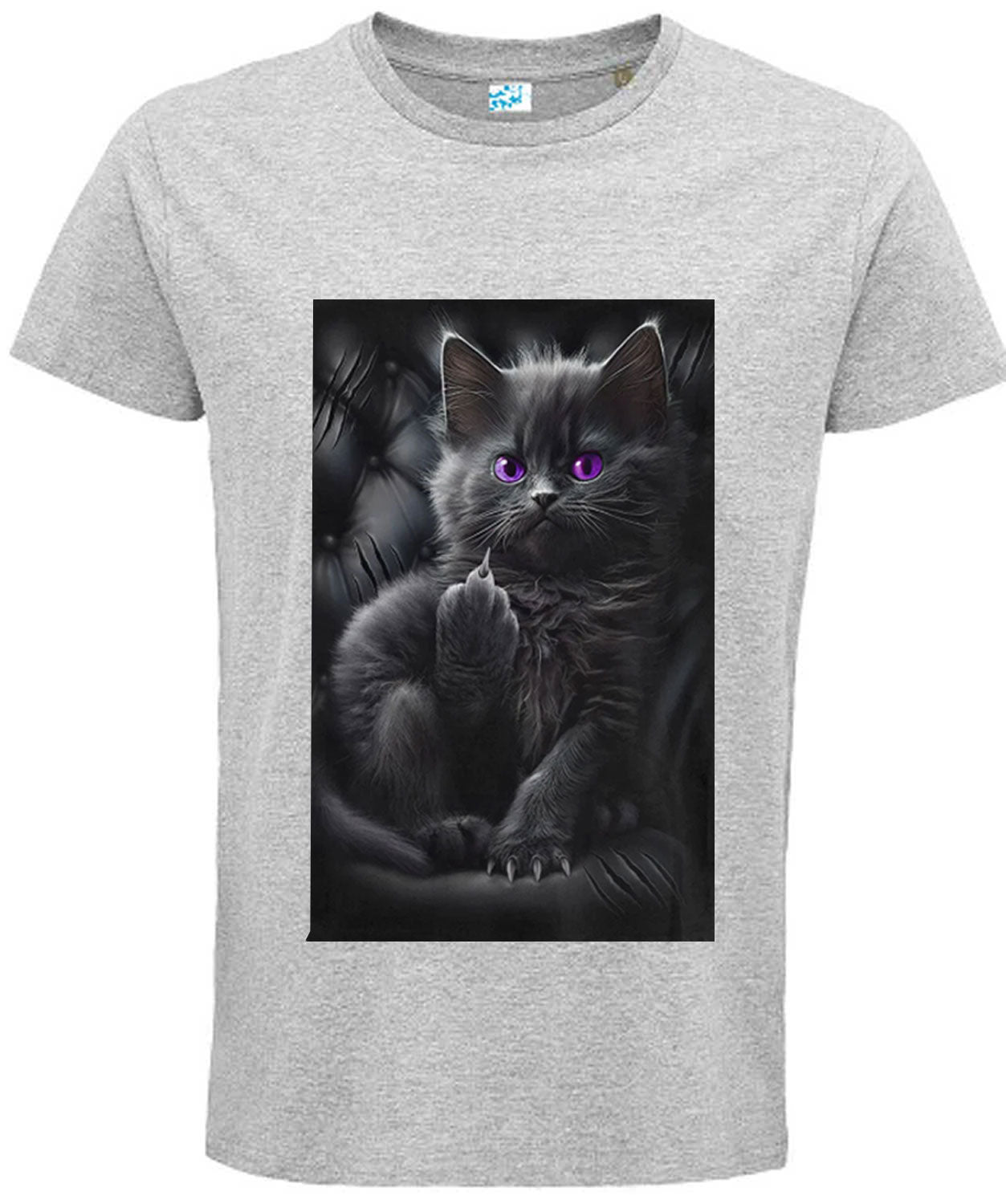 Inspired By SPIRAL DIRECT “Cattitude” T-Shirt – Funny Cute Black Cat with Attitude