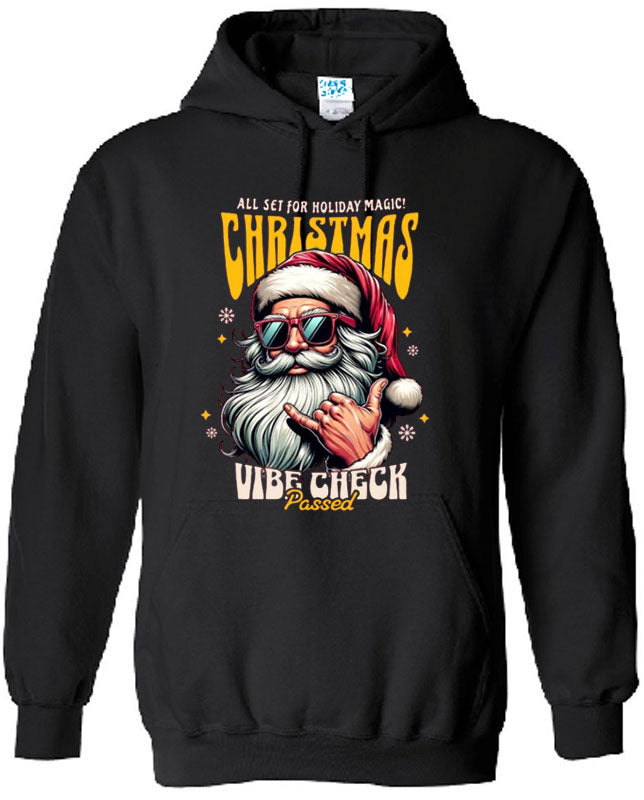 Vibe Check Funny Christmas Hoodies