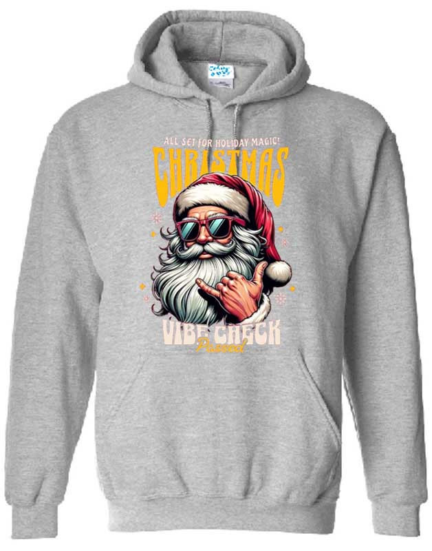 Vibe Check Funny Christmas Hoodies