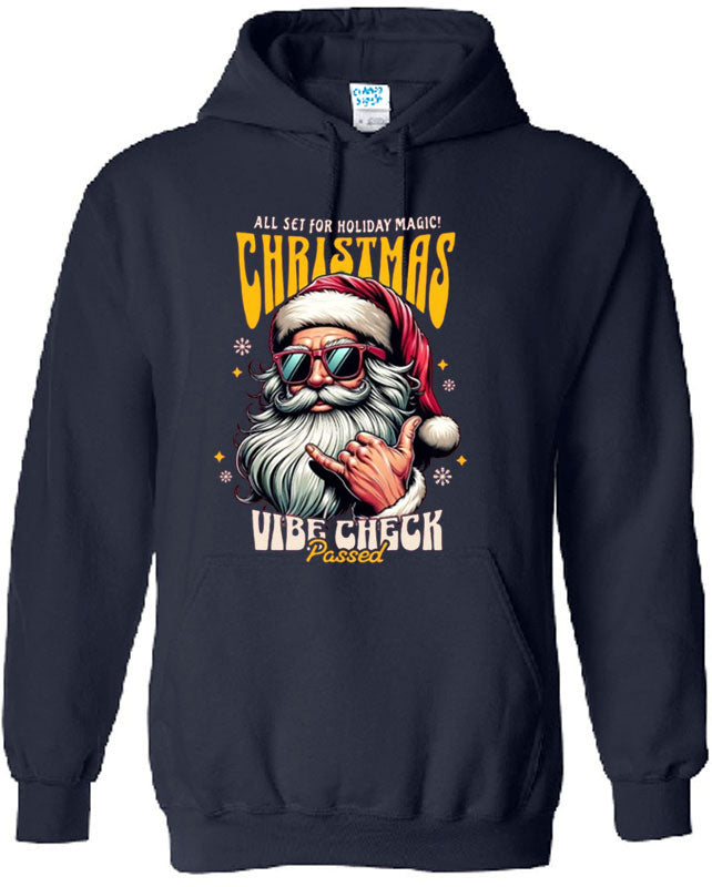 Vibe Check Funny Christmas Hoodies