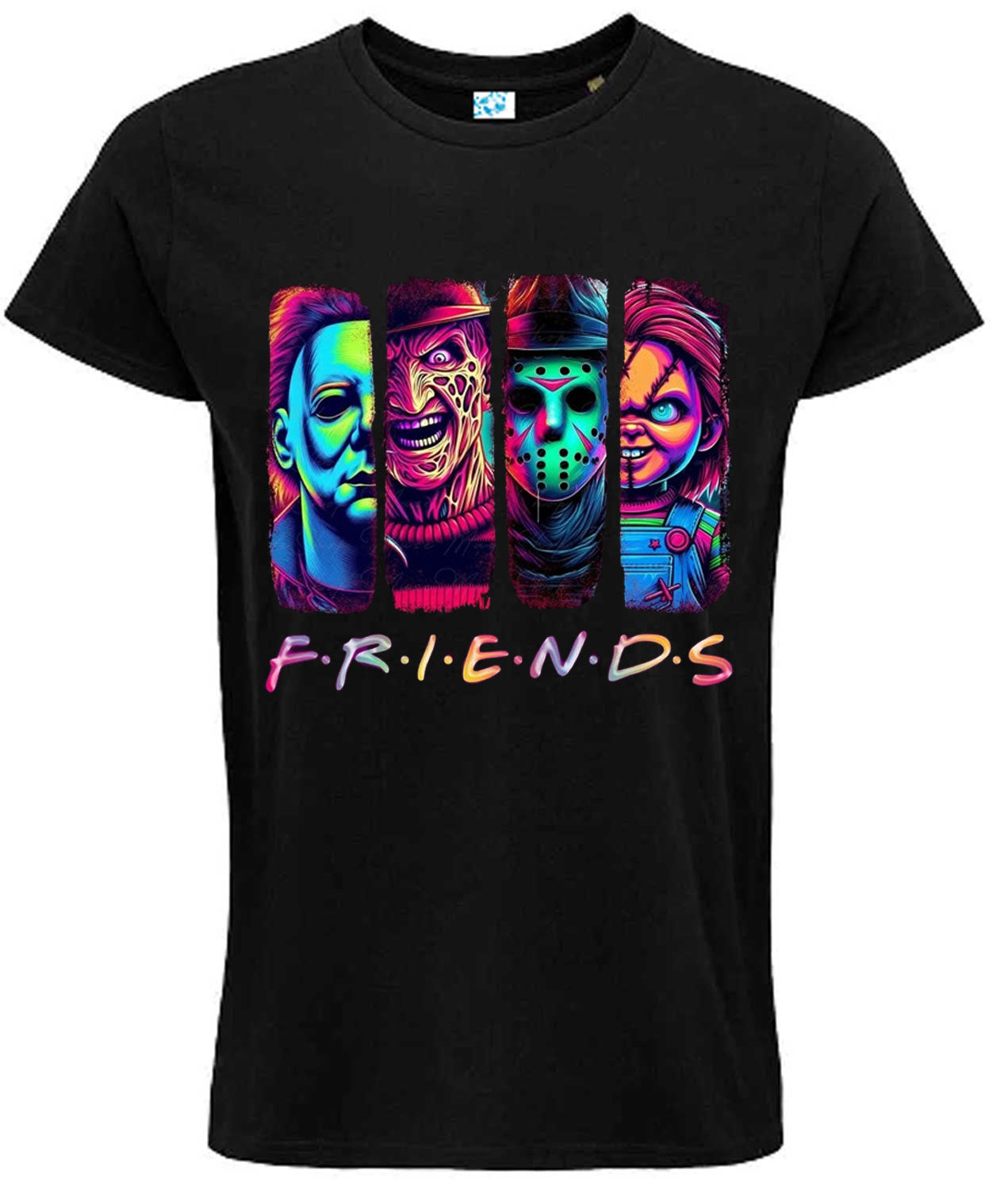 Horror Movie Characters Friends T-shirt, Halloween Design