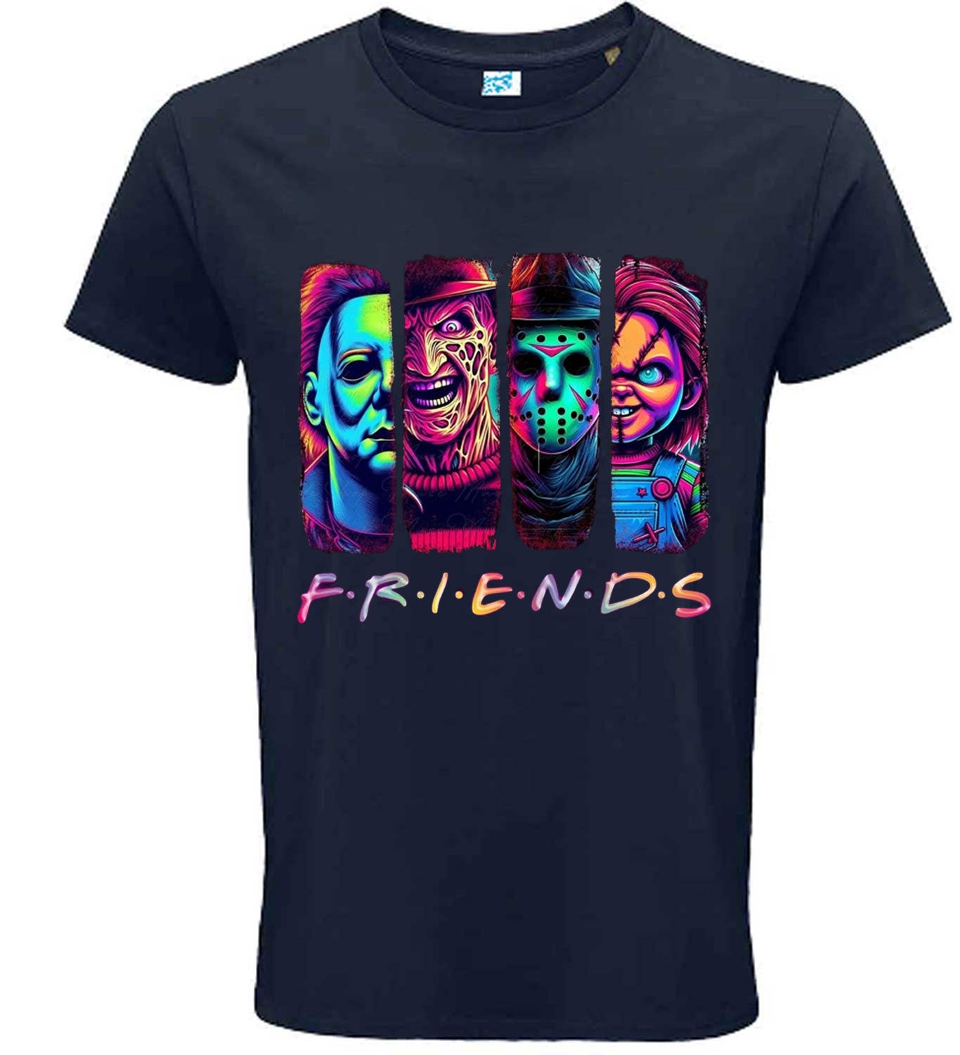 Horror Movie Characters Friends T-shirt, Halloween Design