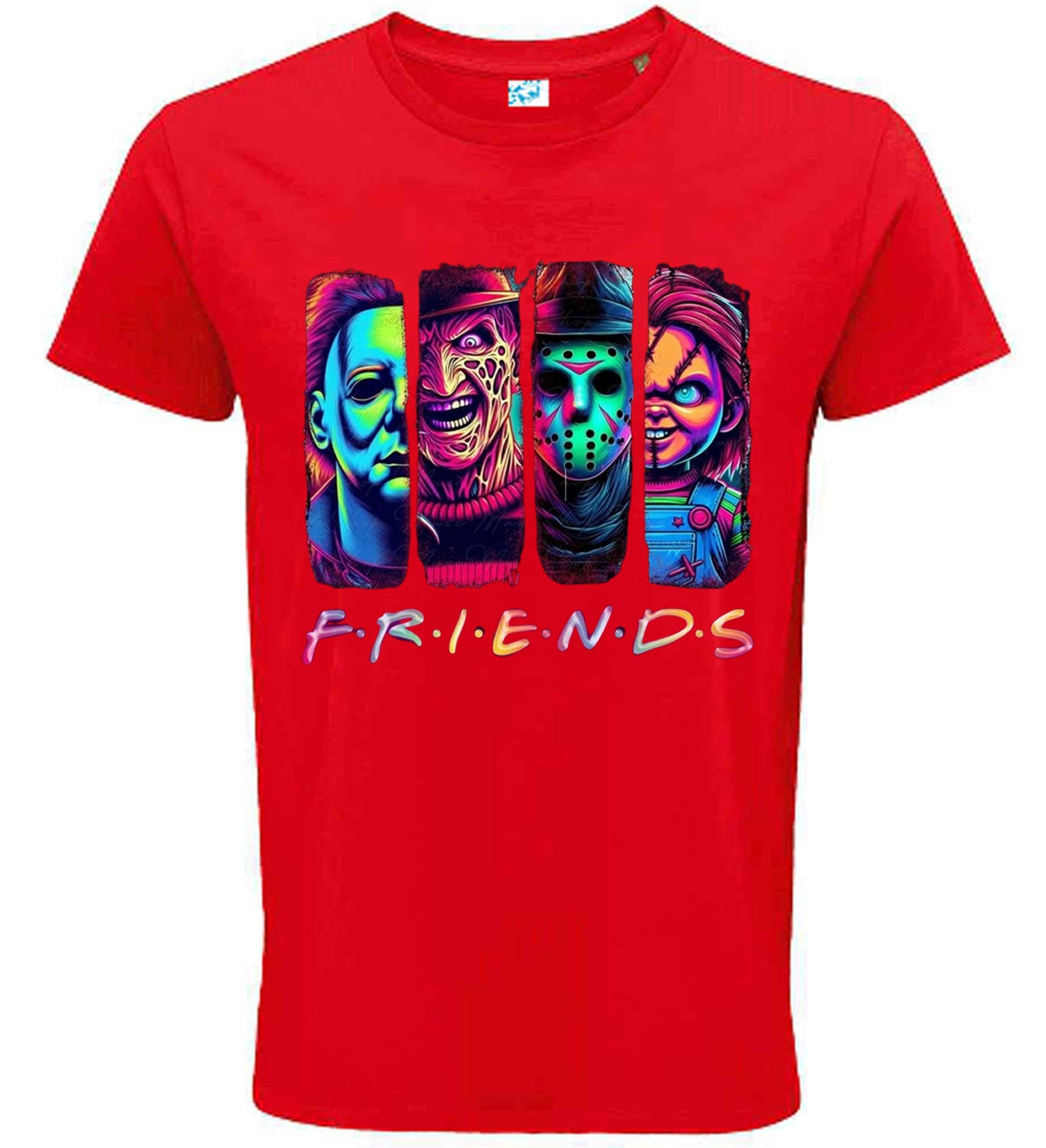 Horror Movie Characters Friends T-shirt, Halloween Design