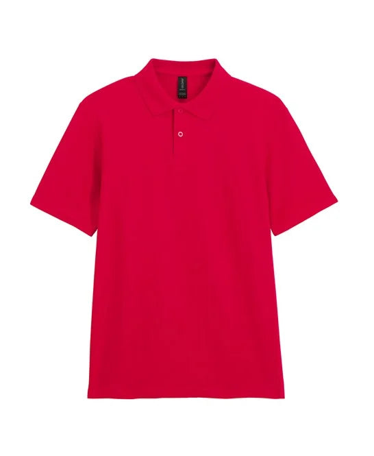 Red men's polo shirt