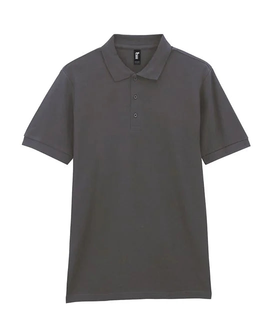 Charcoal men's polo shirt